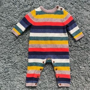 Gap Baby Knit Rainbow Sweater Onesie - Size 3-6 Months